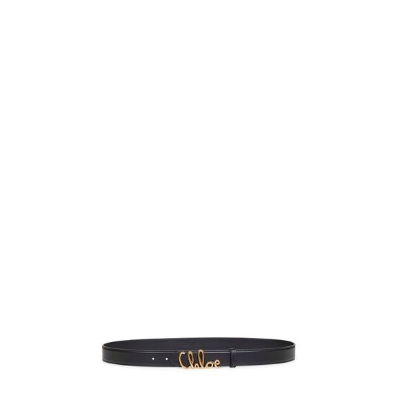 Chloé Women Black Chloé Iconic Leather Belt